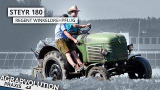 Steyr 180 + Regent quarter-turn plough • Ploughing | Agrarvolution Praxis