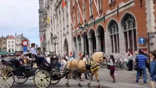Bruges, the capital of West Flanders in northwest Belgium.