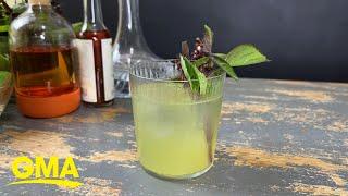 Try this DIY spicy Thai basil honeydew margarita | GMA