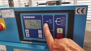 BOGE Screw air compressor troubleshooting by Devid of error code 1