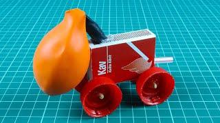 How To Make a Mini Matchbox Balloon Car - DIY Matchbox Car