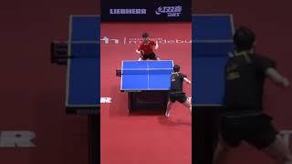 200IQ Behind the back shot [] Ma Long vs Xu Xin #tabletennis #shorts