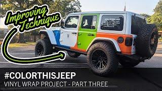 ColorThisJeep Part 3: Wrapping Rear Door & Quarter Panel + XK Glow Brake Light Giveaway