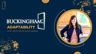 Buckingham's Adaptability | Kristen LaPorte