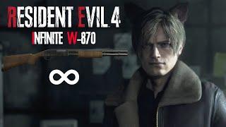 Resident Evil 4 Remake - Infinite W-870 Only in Professional Full Gameplay