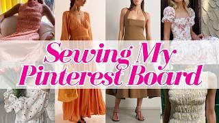 Sew the look! Recreate Pinterest designer clothes with sewing! Patterns, fabric haul & inspiration 