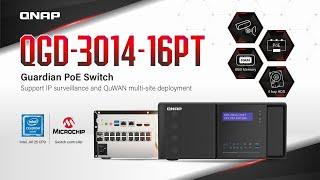 QGD-3014-16PT Guardian PoE Switch: Support IP surveillance and QuWAN multi-site deployment