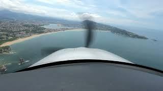 Anflug auf San Sebastian (LESO), Spanien