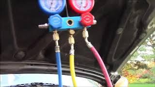 DIY How to repair and recharge a Chevy Astro AC system, replace condenser, flush AC system