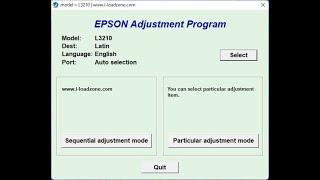 How to Reset Epson L3210 with Resetter