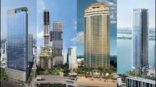 What are the tallest towers under construction in Miami in 2025-2030