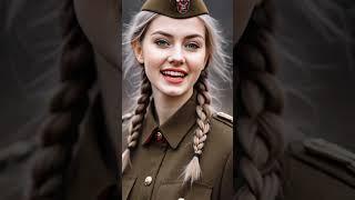 Beautiful Female Soldier Singing "KATYUSHA" #militarywoman