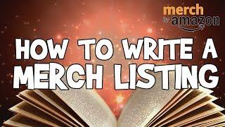 Merch by Amazon Listing Guide ️ Keywords & SEO Tutorial - How To Write Your Listing