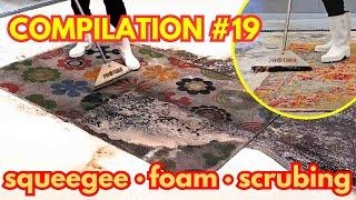 Carpet cleaning compilation #19 | squeegee, foam & scrubing