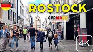 Walking Tour of Rostock, Germany  | Rostock City Center and Old Town | 4K UHD | ASMR