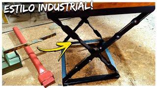 É FAZER E VENDER MUITO QUEM FABRICAR ESSE LINDO MODELO DE BANQUETA ESTILO INDUSTRIAL DE FERRO!