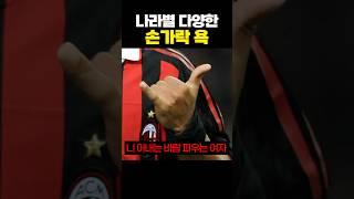 나라별 다양한 손가락 욕