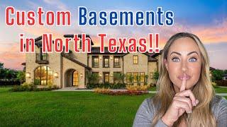 Insane Basements in North Dallas TX- Luxury Homes in Celina TX with CUSTOM Basements