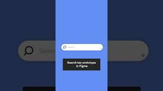 Search bar prototype in Figma