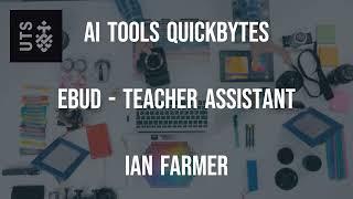 AI Quickbytes   AI Teacher lessons   ebud.ai