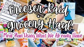 FREEZER RAID + SAINSBURY'S HAUL | MEAL PLAN | LET'S SAVE MONEY & WASTE #freezermealprep #mealplan