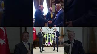 Cumhurbaşkanı Recep Tayyip Erdoğan, Fenerbahçe Başkanı Ali Koç ve yönetim kurulunu kabul etti.