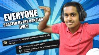 Everyone in chat ROASTED me for dancing LIVE on stream !!
