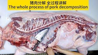 "The Whole Process of Decomposing Pork" and Pork Cutting Tips How to Pick Good Pork!