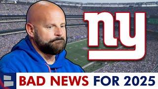 Giants Get BAD NEWS For 2025 NFL Season + 5 Roster Moves