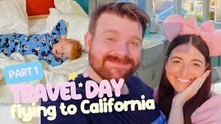 OUR FIRST DISNEYLAND CALIFORNIA TRIP! | Day 1 Travel Day to Los Angeles!