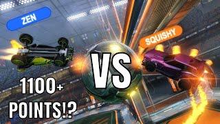 PLAYING AGAINST THE BEST PLAYER IN THE WORLD | ZEN & YANXNZ VS SQUISHY | 1100+ POINT GAME?!