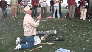 Larry's ax demo at Rabbit Stick 2012 by Leland Gilsen