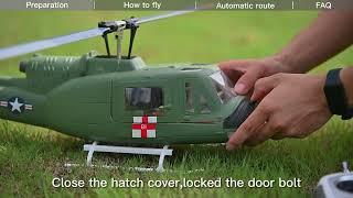 FLYWING UH 1 V3 scale GPS Helicopter First Use Tutorial