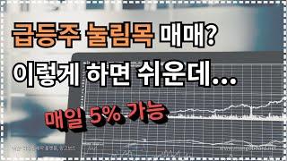 [주식강의]급등주 눌림매매 아무도 알려주지않는 개념