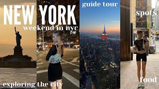 NEW YORK CITY vlog| the best food, vintage shopping️, viral bagels , broadway | nyc guide 2023