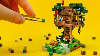 Making MINECRAFT Miniature | Jungle Tree House