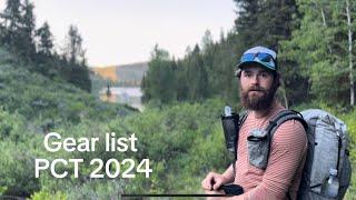 Gear List for PCT 2024 Southbound (SOBO)