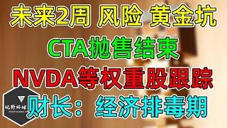 美股 未来2周潜在风险、黄金坑！ CTA抛售结束！NVDA、AMD、GOOG、TSM等跟踪！NFLX风险放大！财长：经济面临排毒期！