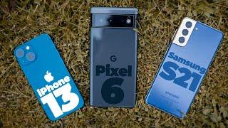 Google Pixel 6 vs iPhone 13 vs Samsung Galaxy S21, ¿la mejor cámara de la gama alta?