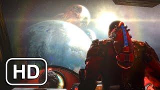 DEAD SPACE 3 Final Scene - Brethren Moons Attack Earth