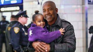 Denzel Washington Spots 5 Year Old Girl In The Bus, What Happens Next Will Melt Your Heart