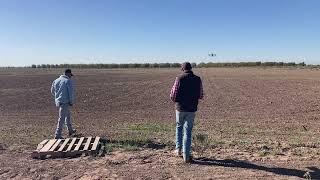 Drone seeding alfalfa #farming#drones#alfalfa