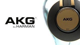 AKG K92 Closed Back Studio Headphones, Black/Gold | Gear4music