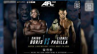 AFL 32 TORREJON | SHIDO BORIS MACHINE VS LIONEL PADILLA Combate profesional