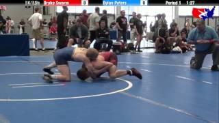 Drake Swarm vs. Dylan Peters at 2013 Junior Nationals - FILA - FS