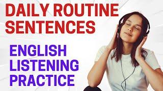 English Listening Practice: Daily Routine Sentences