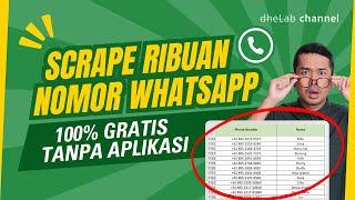 WADUH!! TARIK RIBUAN NOMOR WHATSAPP SEMUDAH INI 100% GRATIS TANPA APLIKASI