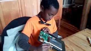 Part 2 repair a white screen and lines. on a tablet