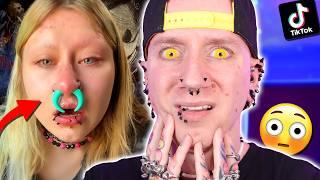 Tongue Splitting At Home Is UNHINGED | New TikTok Piercing Fails 38 | Roly