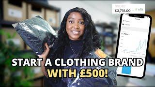 Starting A Clothing Brand With £500 | Websites & Vendors Included 